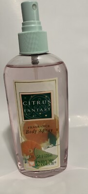 Vtg Citrus Fantasy  8oz  Fragrance Body Spray Body Fantasies Parfums De Coeur