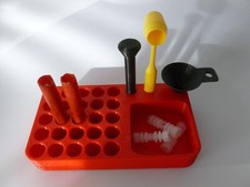 410 SHOTSHELL RELOADING TRAY / BLOCK - HOLDS TOOLS AND COMPONENTS AS WELL