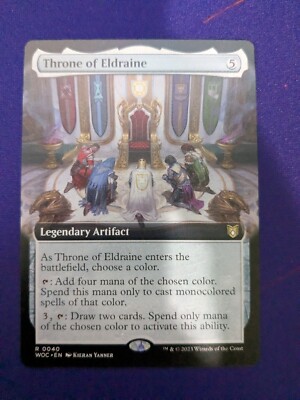 1x Throne of Eldrainer (Extended Art) - NM - Commander: Eldraine - WOC - 0040