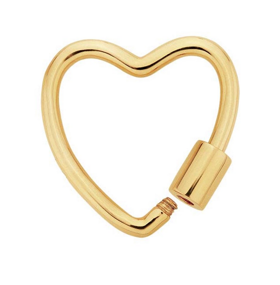 17mm OD 10k Yellow Gold Charm Hinged Carabiner Lock Heart Bail Enhancer Pendant | eBay 17mm OD 10k Yellow Gold Charm Hinged Carabiner Lock Heart Bail Enhancer Pendant | eBay