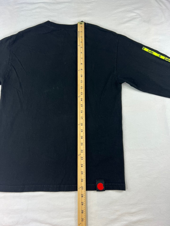 Cookies Brand Shirt Adult Medium Black Arm Graphic Long Sleeve Tshirt