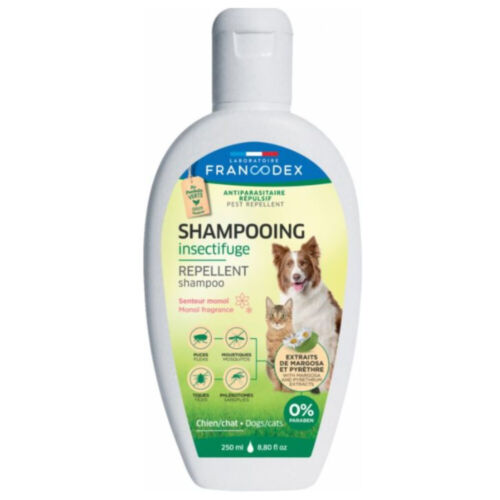 Shampooing insectifuge senteur monoï de 250 ml pour chiens et chats - Photo 1/1