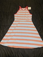 Arizona Sleeveless Striped Fit & Flare Dress