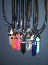 REIKI CHAKRA NECKLACE - Rave Wear Fashion - Healing Gemstones Hexagonal Crystal