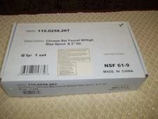 Kindred Bar Faucet with High Rise Spout Chrome  115.0258.267