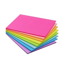 Sticky Notes 8x6 inch Bright Colors Self-Stick Pads 8 Pads/Pack 35 Sheets/Pad...