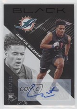 2020 Panini Black Rookies Auto 32/199 Curtis Weaver #144 Auto 0g27