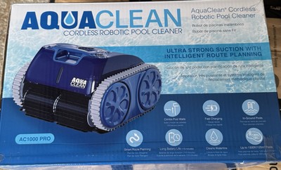 AquaClean Robotic Cordless Pool Cleaner NIB Model AC1000 PRO. 