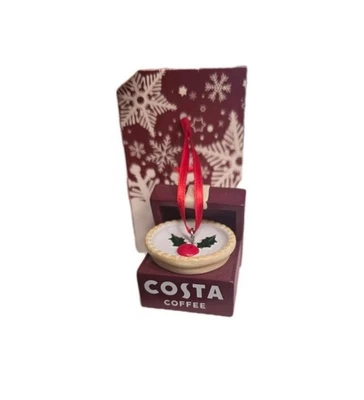 Costa Coffee 2025 Christmas Tree Decoration Bakewell Tart