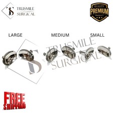 6 Pcs Corneal Eye Shield with Suction – Stainless Steel Laser Protector