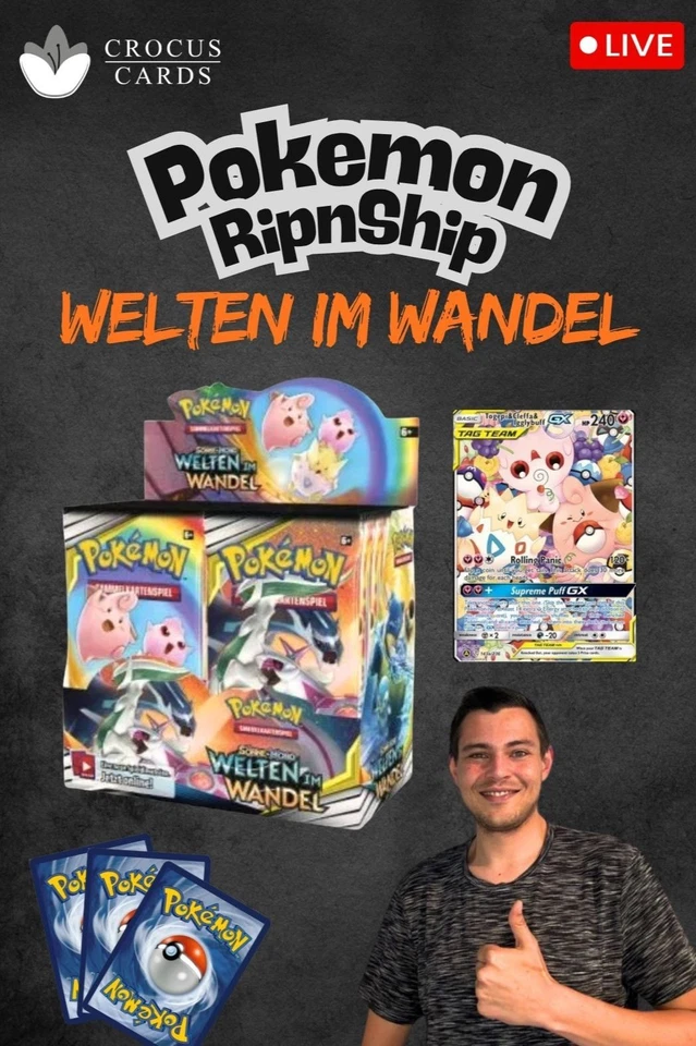 POKEMON WELTEN IM WANDEL DISPLAY + SEALED + EINZELKARTEN