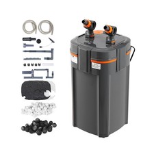 VEVOR Aquarium Filter 317GPH, 4-Stage Canister Filter 75-100 Gallon... Fast Ship