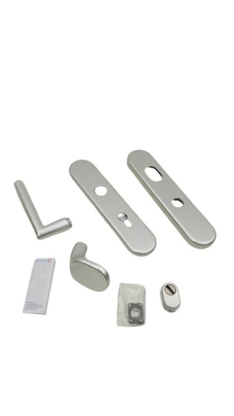 Hoppe 3720661 86G/3332ZA/3310/1400 72/8Mm Amsterdam Schutz Langschild Garnitur-image