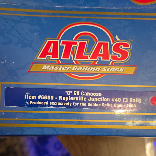 Atlas calibre O 1:48 Naperville unión ferrocarril EV caboose con luces artículo 6699 | Condition: Used