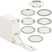 Dissolvable Food Labels - 300 Pack, White Rectangular, 1.1 X 2.25 in - Canning J