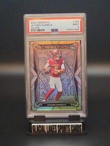 2024 Panini Obsidian #194 Jayden Daniels Silver #/75 Washington Commanders