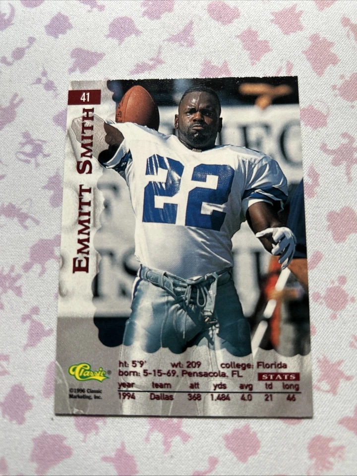 1996 Assets Hot Print Emmitt Smith #41 HOF NM/M - Image 2 of 2