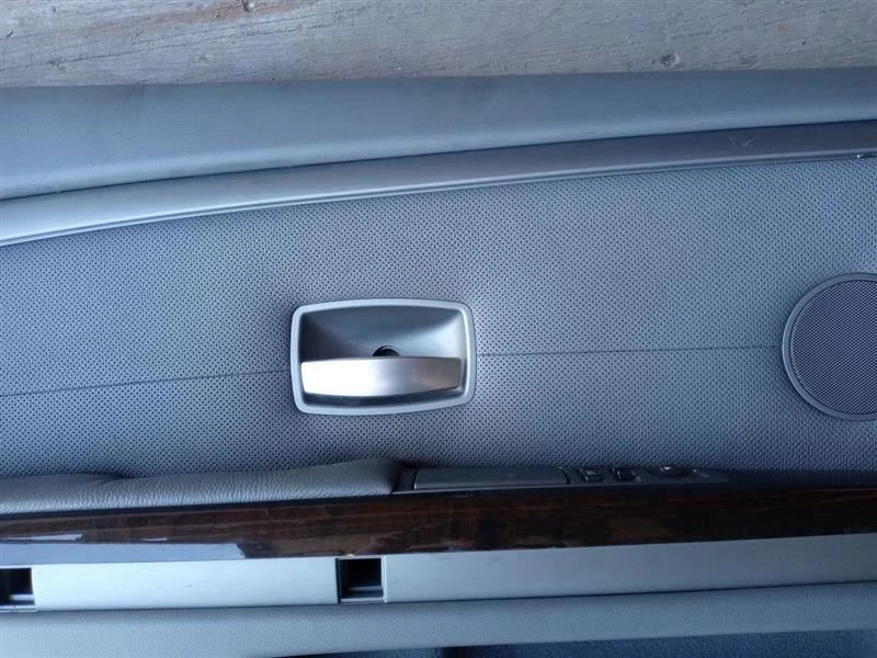 BMW E66 745LI 2002 03 04 2005 panel de puerta trasera del conductor cuero gris OEM  Foto 2 de 4