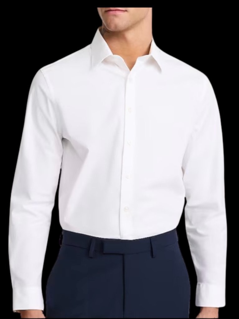 slim fit dress shirts white Connaisseur main image 1
