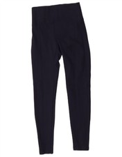 MARKS SPENCER Womens Leggings UK 6 XS Navy Blue Viscose BX02