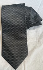 ROMARIO MANZINI MENS TIE GRAY BLACK WHITE 4 X 58
