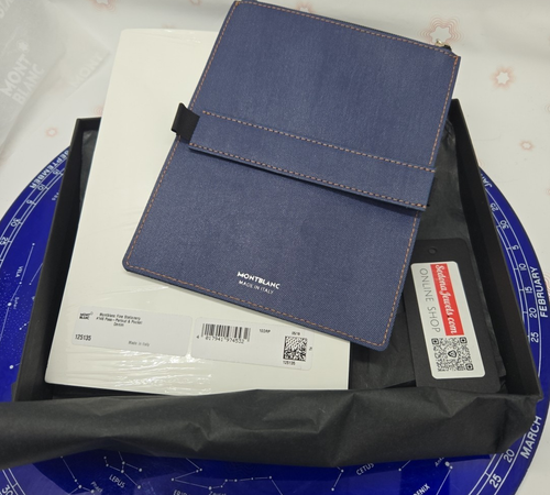 Montblanc 125135 Denim Notebook Pouch Pass & Partout full box set - 第 2/4 張圖片