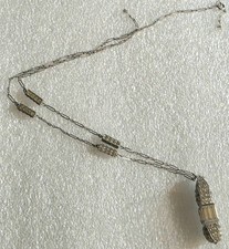 Vintage Antique Art Deco 4 Sided Rhinestone Pendant Necklace for  REPAIR