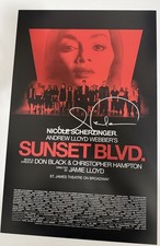 Nicole Scherzinger Sunset Blvd Boulevard Signed  Broadway Window Card  14x22