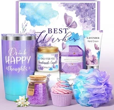 Birthday Gifts Set for Women,Spa Gift Baskets for women Self Care Gifts Unique H