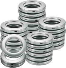 50Pcs Curtain Grommets, 1-5/7" 42 Mm ID Window Curtain Panels Eyelet Rings Low-