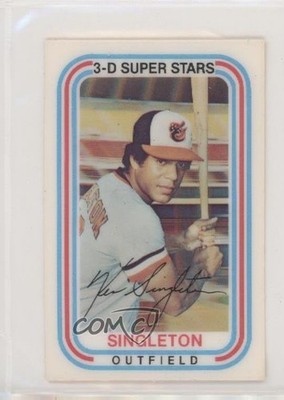 1976 Kellogg's 3-D Super Stars Ken Singleton #12 0m2c