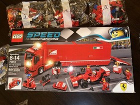 LEGO 75913 SPEED CHAMPIONS: F14 T & Scuderia Ferrari Truck New Open Box 100%