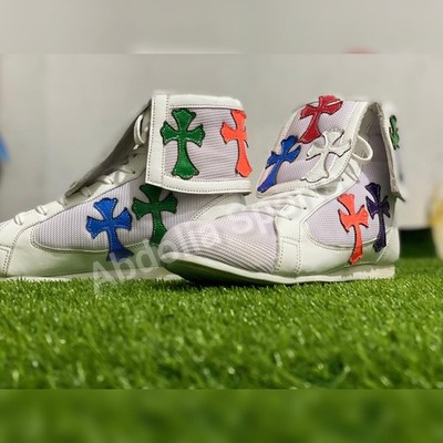 Boxing Shoes Lightweight Wrestling MMA Training Boots White Multi Colour US 8-11
