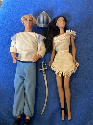 Mattel Disney Pocahontas und John Smith Puppen Vintage 1995 Sonnenfarben