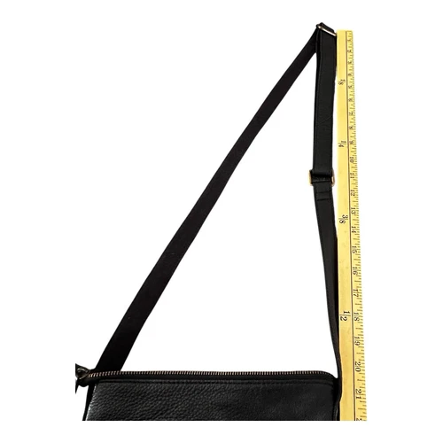 Fat Face Womens Black Genuine Leather Crossbody Bag Purse Classic - Picture 12 of 13