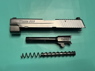 USED OEM SIG SAUER P226 COMPLETE STAINLESS SLIDE BARREL SPRING .40 CAL SILVER