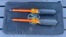 Klein Tools 602-4-INS & 603-4-INS Insulated Heavy-Duty Round-Shank Screwdrivers