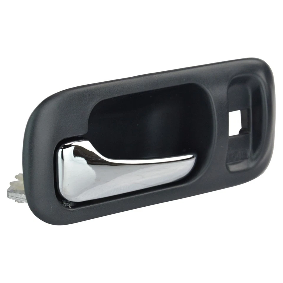 Manija de puerta interior delantera cromada/gris oscuro izquierda izquierda izquierda para 95-01 CRV Foto 4 de 4