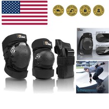 Adult  Kids Knee Pads Elbow Pads and Wrist Guards for Inline Skating, Roller...