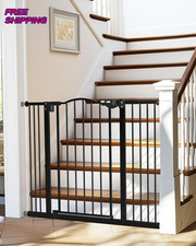 29 39.6  Baby Gate for Stairs  Doorways 30" Tall Dog Gate for Pets Dual Lock