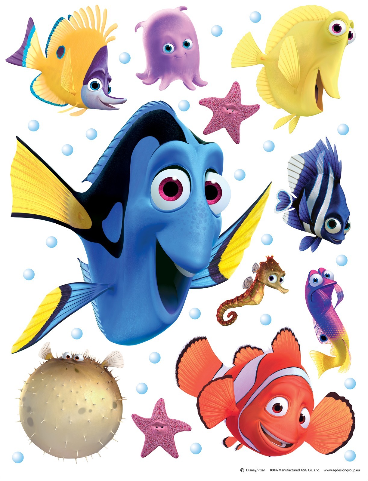 65 x 85 cm Wall & Furniture STICKERS decals Disney Nemo kids bedroom decoration