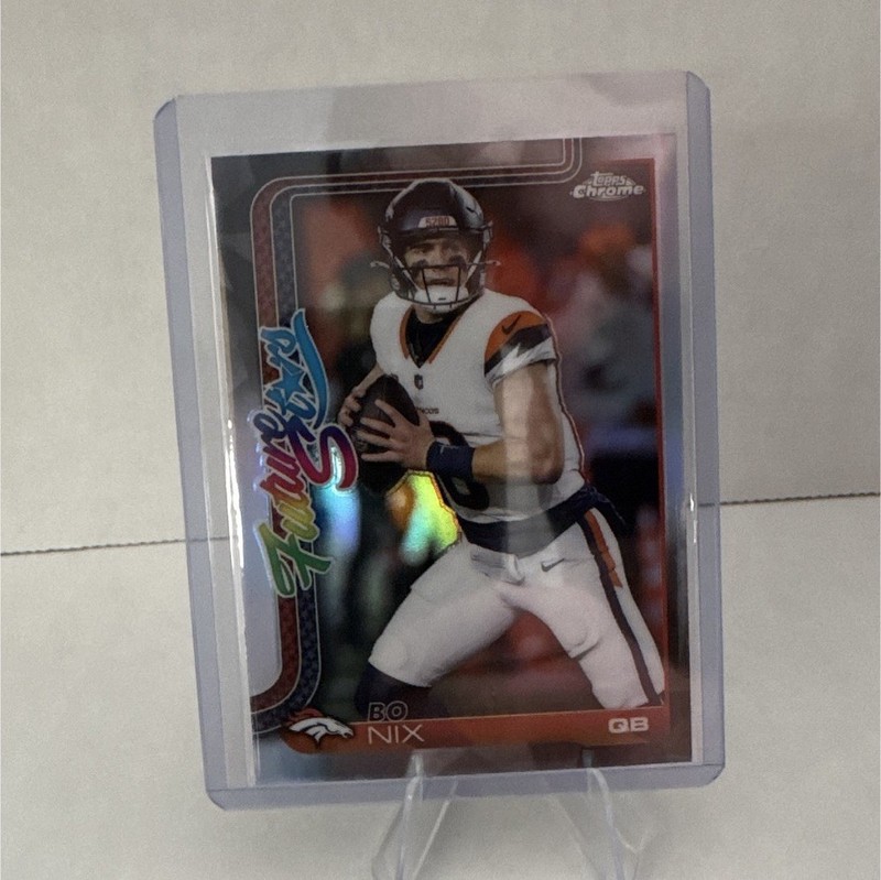 Topps Chrome Bo Nix Denver Broncos Future Stars Refractor Insert #FS-15
