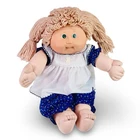 Vintage 1982 Cabbage Patch Kids Coleco Doll Green Eyes Yarn Hair Pigtails Tooth