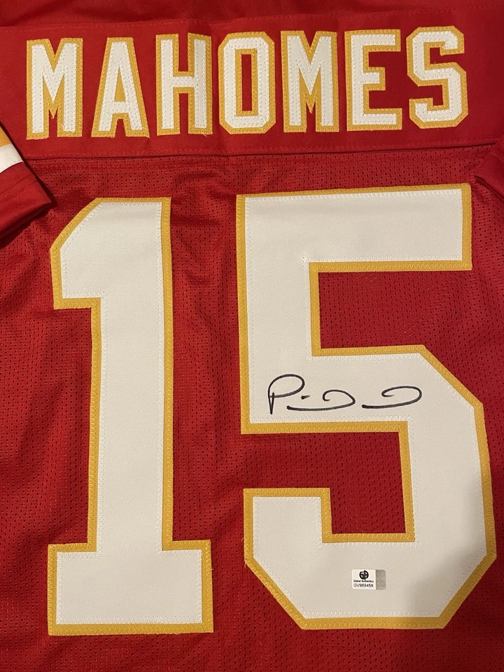 CAMISETA PERSONALIZADA FIRMADA POR PATRICK MAHOMES Kansas City Chiefs NFL CERTIFICADO DE AUTENTICIDAD ¡BONITA! 🔥 Foto 3 de 4