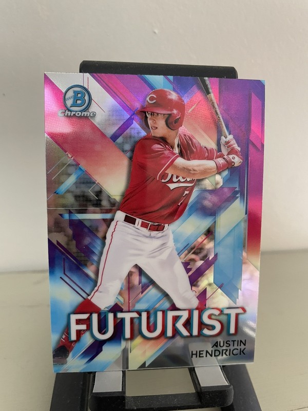 2021 Bowman Chrome Futurist Austin Hendrick #FUT-AH Cincinnati Reds 