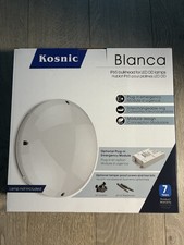 Kosnic IP65 bulkhead for LED DD lamps with lamp and white trim