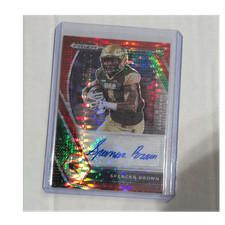 Panini 2021 Prizm Draft Picks Spencer Brown RC Auto #DPA-SPB UAB NCAA /15