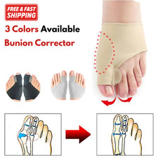 2pc Bunion Corrector Orthopedic Foot Brace Hallux Valgus Relief Toe Separator Se