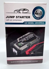 E Ant Jump Starter w/ Air compressor/Power Bank &Flashlight - 12V Universal