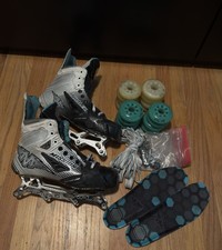 2019 Mission Inhaler FZ-0 Inline Hockey Skates Regular Width 9 Used 